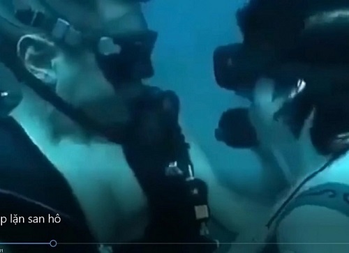 Vũ Thị Anh Thư lộ clip ở đáy biển